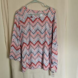 Chevron Patterned Women's Top